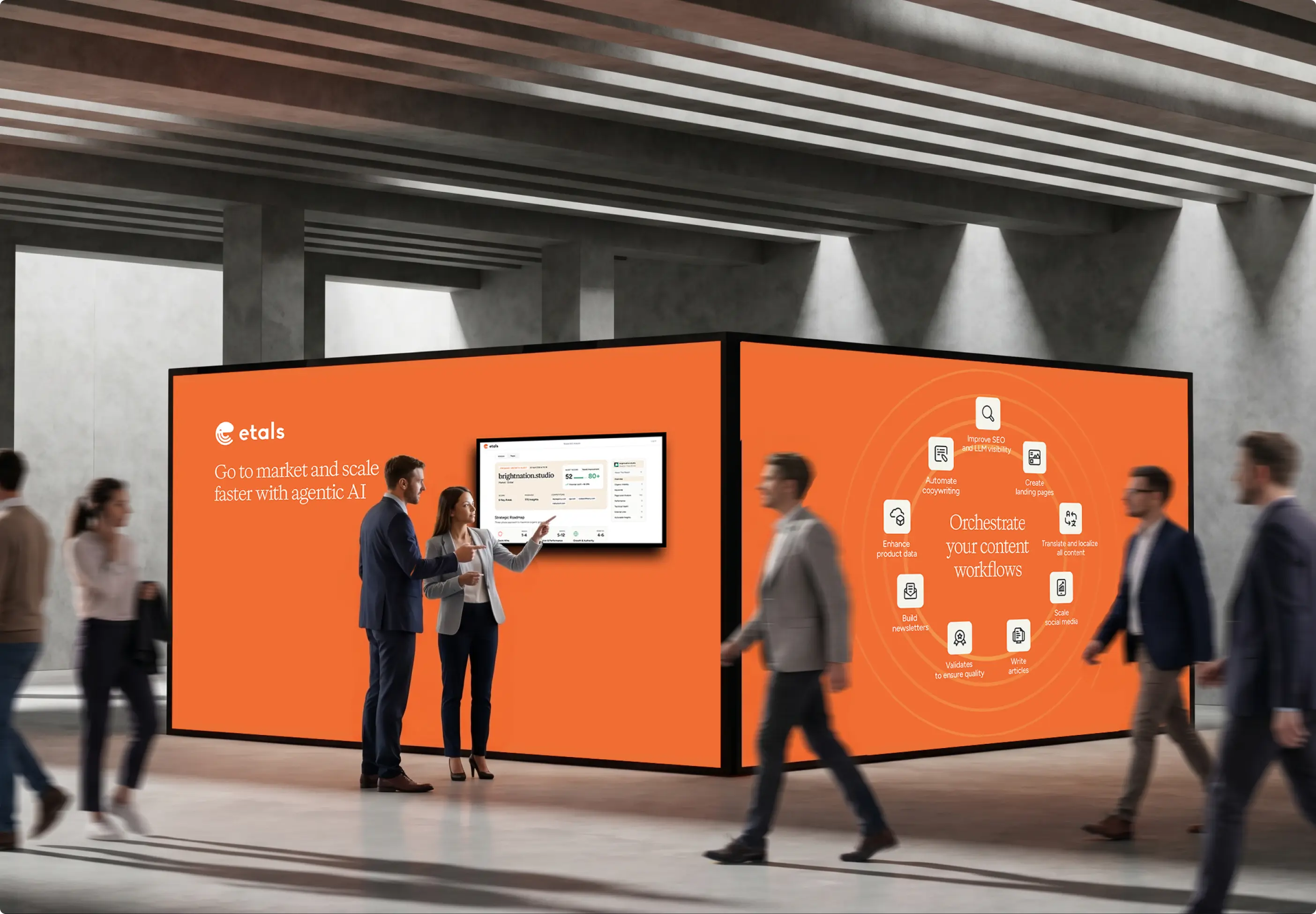 ETALS advertising design - interface design