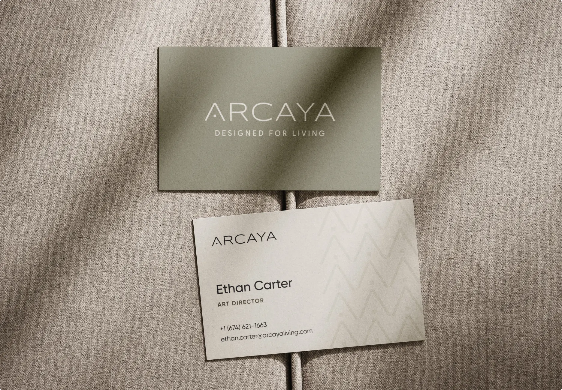 ARCAYA branding - screen design