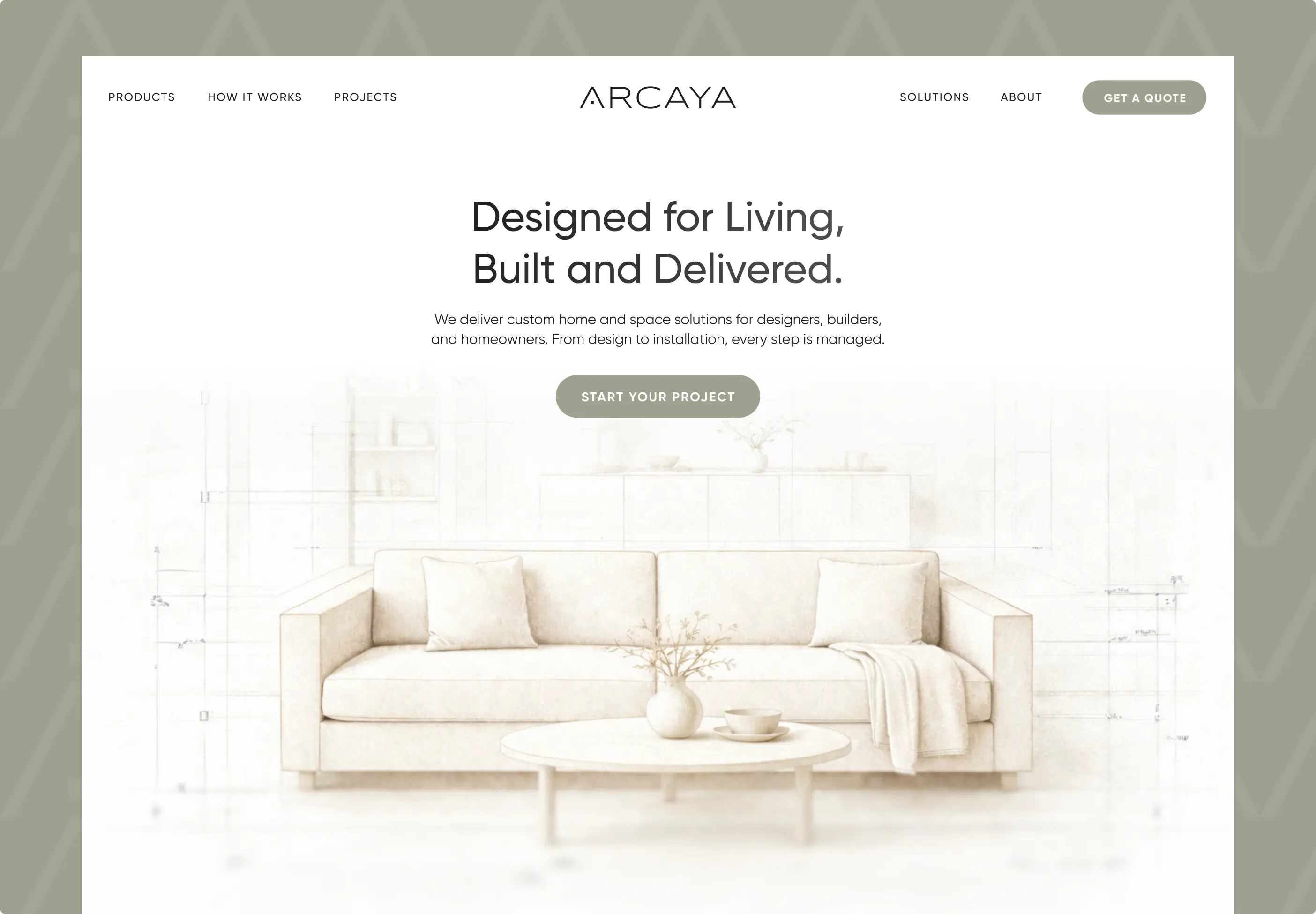 ARCAYA branding - visual design