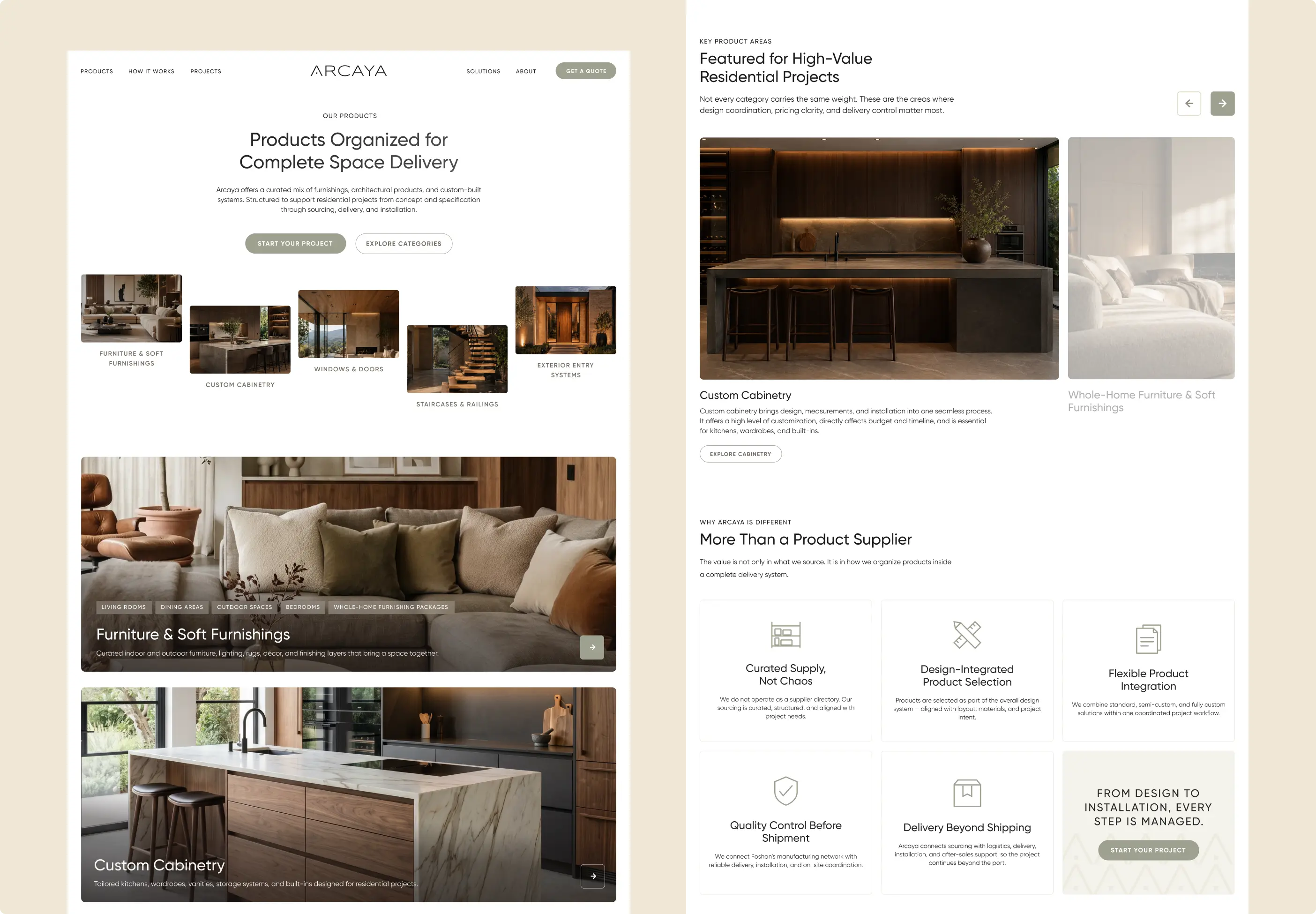 ARCAYA branding - layout showcase