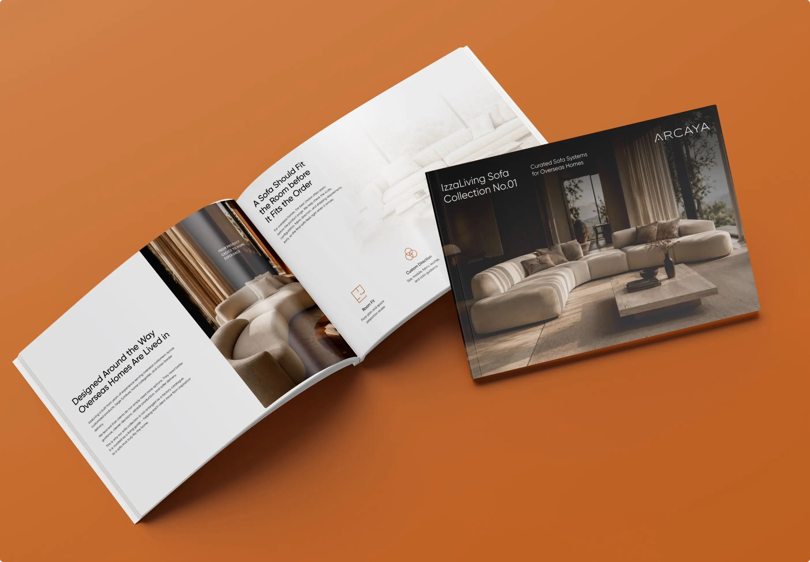 IZZA LIVING advertising design - UI elements