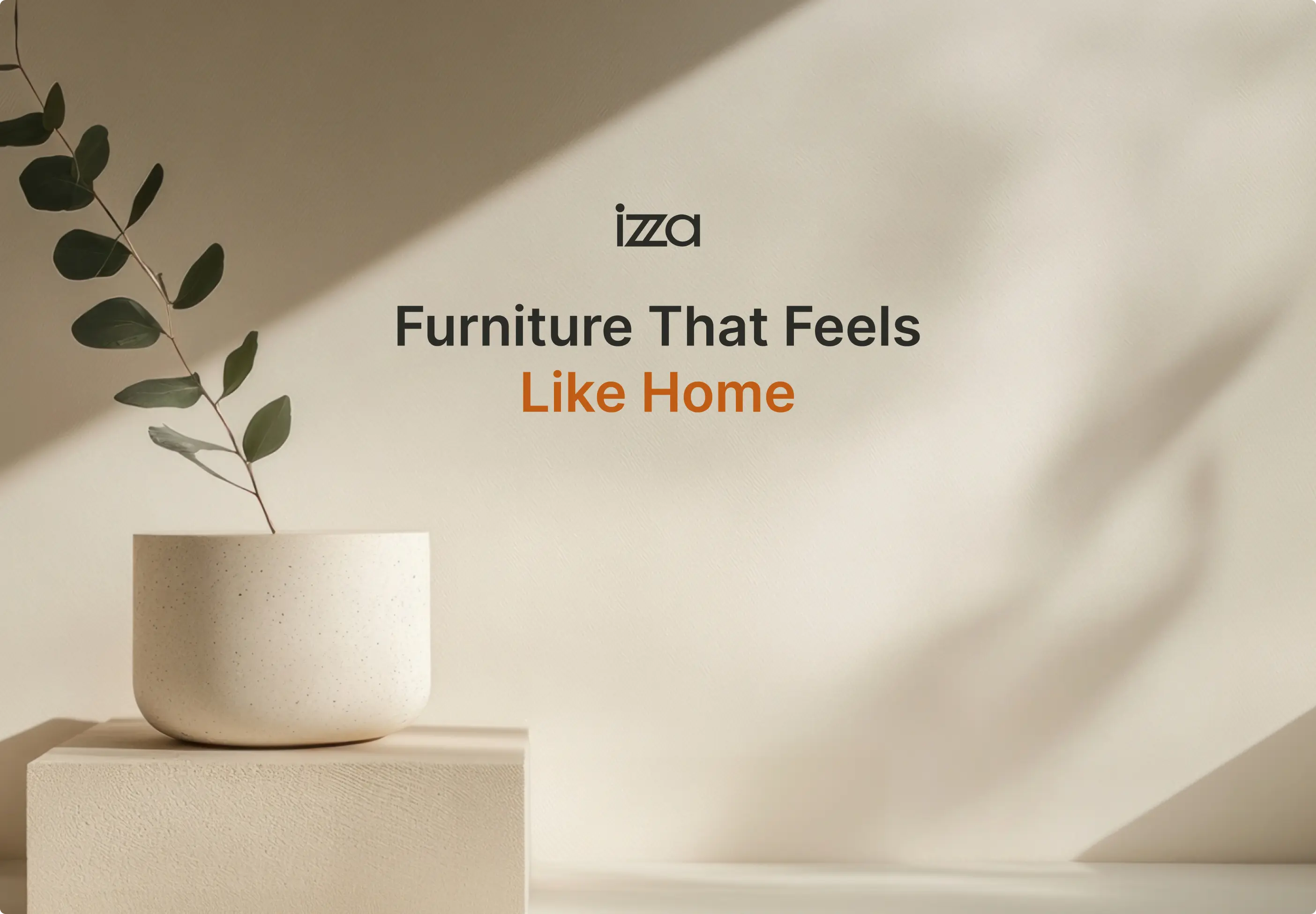 IZZA LIVING advertising design - Final design