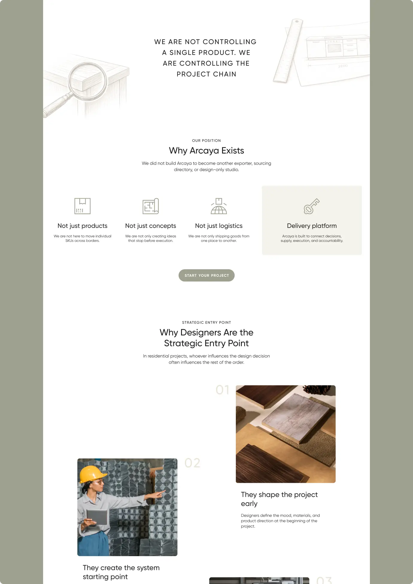 ARCAYA branding - interface design